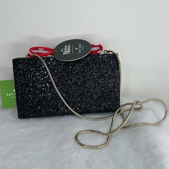 NWT Kate Spade x Disney Minnie Mouse BOW CLUTCH Crossbody Handbag Purse - Picture 2 of 9